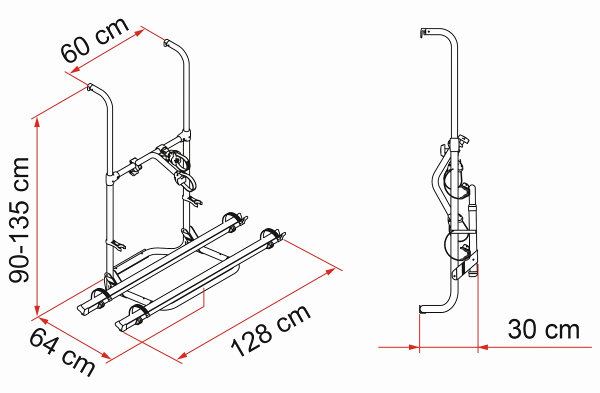 Fiamma CARRY-BIKE Hymer/Dethleffs 02093-18-19