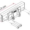 Fiamma CARRY-BIKE Kit Dethleffs bis 2010 Der Kit obere Halterungen