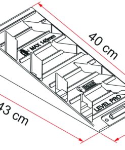 Fiamma Auffahrtkeil Level PRO grau 2er Set widerstandsfähig und günstig im Preis.