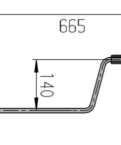 AL-KO Ausdrehkurbel für Hubstützen 665 mm Schlüsselweite 19