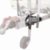 Doppelhalter Laufrad/Wäschespinne Klemmhalterung für Deichsel-Laufräder ø 48 mm zur Befestigung von Wäschespinnen oder Antennenmasten.