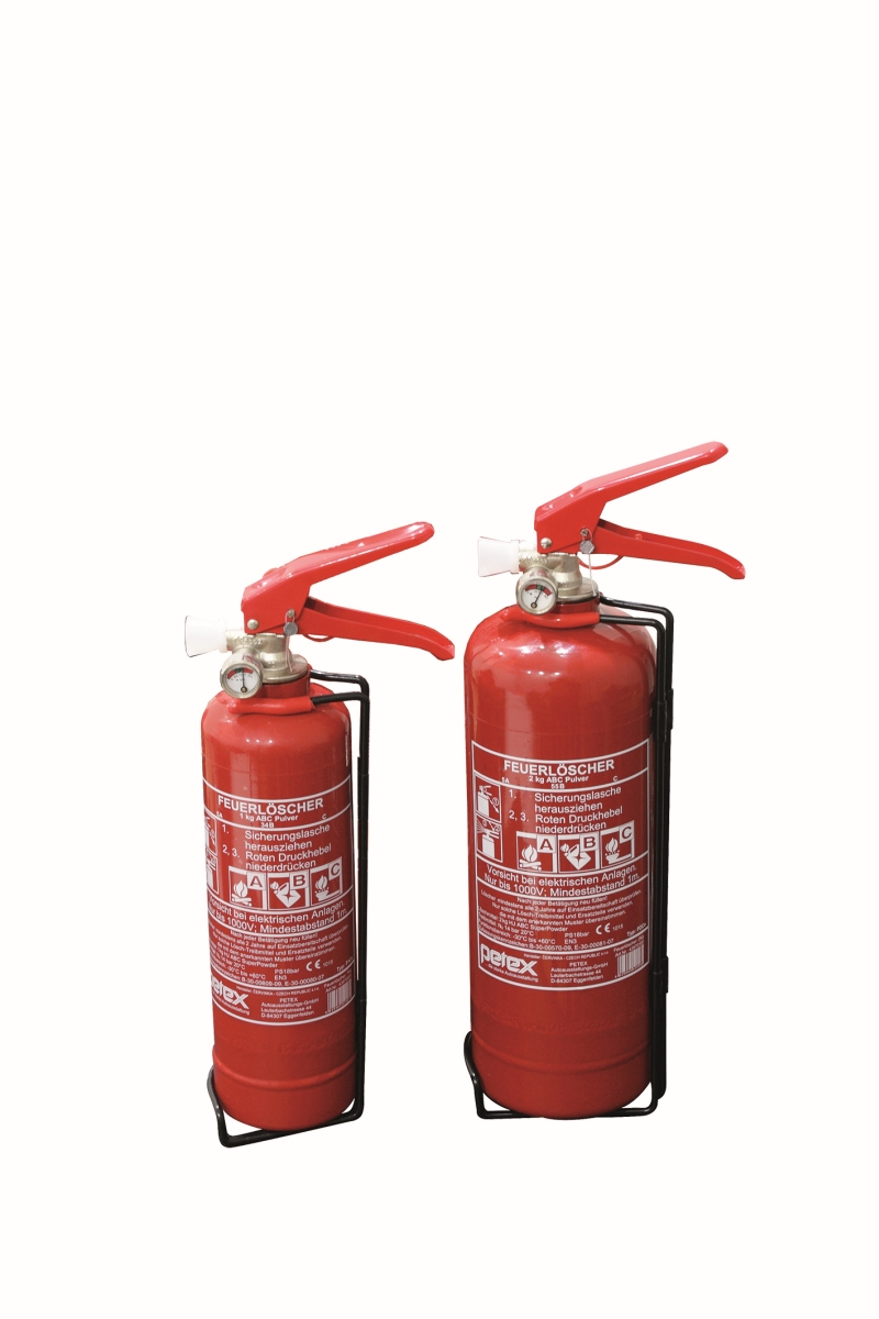 Feuerlöscher 1 kg Zuverlässiger ABC-Dauerdrucklöscher mit Manometer.