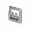 Garderoben-Haken 3-fach silber Aus Zink-Druckguss.