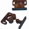 Doppelrollenschnäpper braun 2er-Pack Zum Anschrauben