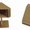 Mini-Eckverbinder beige (5er-Pack) Aus Kunststoff.