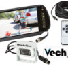 Vechline Rückfahr-Videosystem VISIO Easy Rückfahr-Videosystem mit 7" Touchscreen-Spiegelmonitor und Farb-CCD-Kamera. Der Touchscreen- Spiegel mit 7 Zoll Farbbildschirm