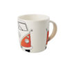 VW Collection Kaffeetasse gelb-weiß Große Kaffeetasse aus New Bone China mit witzigem VW T1 Bulli Design.