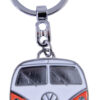 VW Collection Schlüsselanhänger rot Hochwertiger roter Schlüsselanhänger im Design der legendären VW Bulli Front.