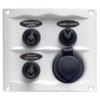 BEP Schalttafel DC Wasserdicht 3xOn/Off, weiß bep_schalttafel_dc_wasserdicht_3xon_off__weiß_81250