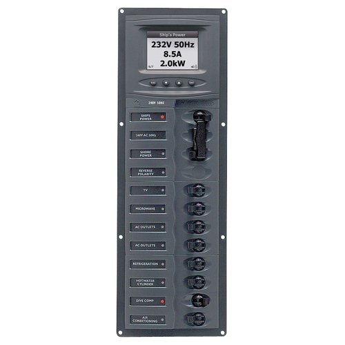 BEP Trennschalter Panel AC 230V 8x 1-polig bep_trennschalter_panel_ac_230v_8x_1_polig_80572