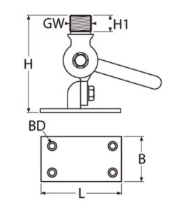 Antennenkipphalter auf Grundplatte bukh_pro_antennenkipphalter_auf_grundplatte_121203