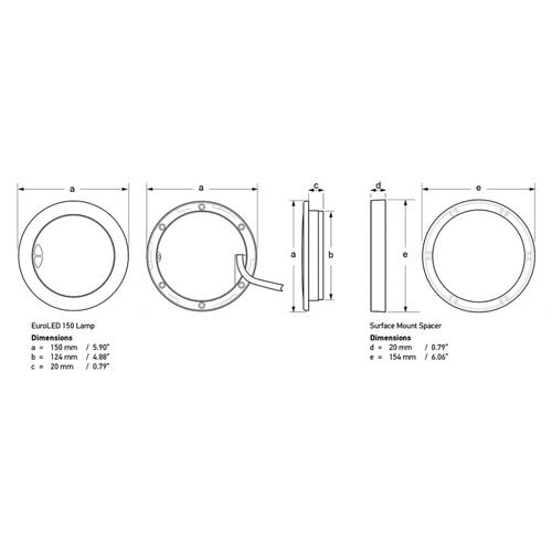 Hella EuroLED 150 LED Deckenlicht warmweiß, SS hella_euroled_150_led_deckenlicht_warmweiß__weiß_97994