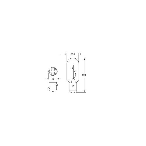 Hella Glühlampe BAY15d, 24V/10W hella_glühlampe_bay15d__12v_10w_98026