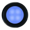 Hella LED RND SL BLUE 24V BLK RIM hella_led_rnd_sl_blue_24v_blk_rim_93291