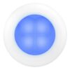 Hella LED RND SL BLUE 24V WHT RIM hella_led_rnd_sl_blue_24v_wht_rim_93292
