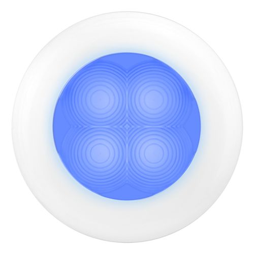 Hella LED RND SL BLUE 24V WHT RIM hella_led_rnd_sl_blue_24v_wht_rim_93292