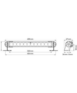 Hella Sea Hawk 350 LED Light Bar Spot, weiß hella_sea_hawk_350_led_light_bar_breit__weiß_97851