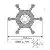 Johnson Impeller für F4 Pumpe, Nitril johnson_impeller_für_f4_pumpe__nitril_81778