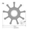 Johnson Impeller für F8 Pumpe, Neopren johnson_impeller_für_f8_pumpe__neopren_81818