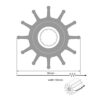 Johnson Impeller für F95 Pumpe, Neopren johnson_impeller_für_f95_pumpe__neopren_81827