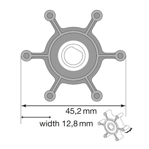 Johnson Impeller für TA3P Pumpe, Nitril johnson_impeller_für_ta3p_pumpe__nitril_81772