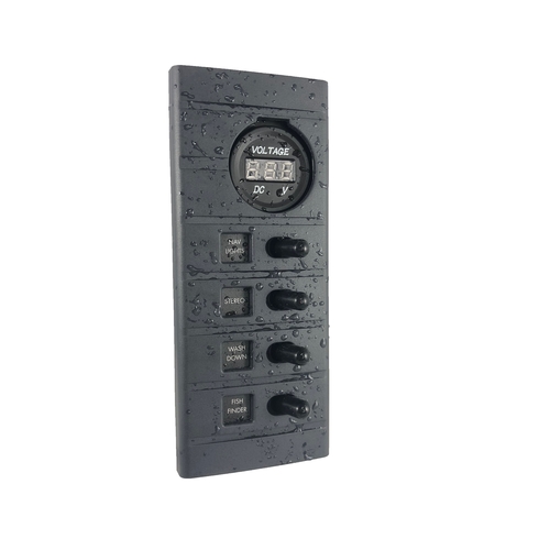 PLASTIMO 4--fach Schalttafel mit Voltmeter plastimo_4__fach_schalttafel_mit_voltmeter_77242