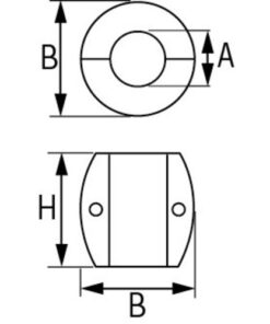 PLASTIMO ANODE SHAFT (BALL) 70MM plastimo__anode_shaft__ball__2_1_2__58569