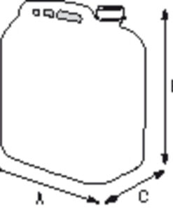 PLASTIMO Benzinkanister 20 Ltr plastimo_benzinkanister_10l_mit__tülle_26074