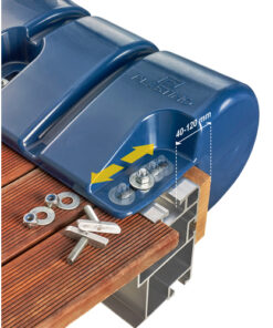 PLASTIMO BEFESTIGUNGSSET FÜR PONTON-BUMPER plastimo_bumper_für_ponton_weiss_90x30_46824