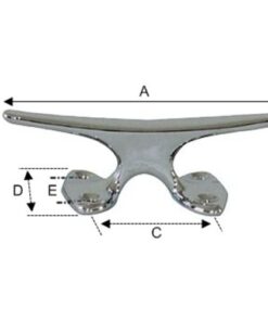 PLASTIMO CHR.BR BALUSTER CLEAT 100MM plastimo_chr_br_baluster_cleat_100mm_60062