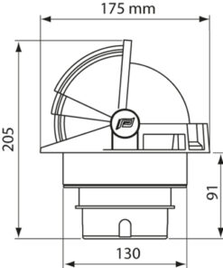 Plastimo COMPASS OLYMPIC 135 BLK,C.RED Z/A plastimo_compass_olympic_135_white__c_red__65366