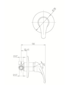 PLASTIMO CRETA FITTED MIXER TAP plastimo_creta_fitted_mixer_tap_58839