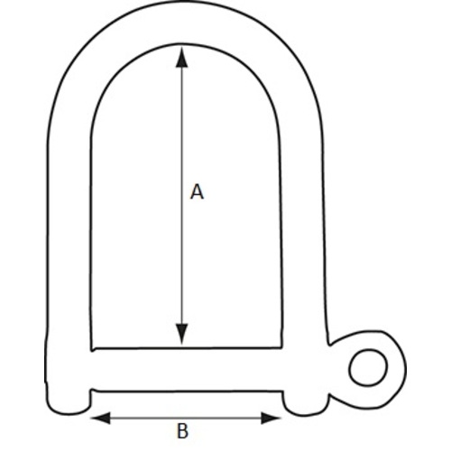 PLASTIMO D.12MM HR ST.S BOW SHACKLE plastimo_d_12mm_hr_st_s_bow_shackle_59483