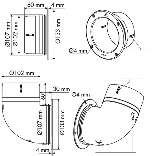 PLASTIMO SCHLAUCHANSCHLUSS GERADE DURCHM. 4 ZOLL plastimo_schlauchanschluss_gerade_durchm__4_zoll_23737