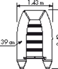PLASTIMO Schlauchboot RAID II P240SH blau plastimo_schlauchboot_raid_ii_p240sh_grau_25101
