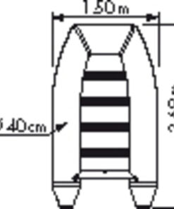 PLASTIMO Schlauchboot RAID II P270SH blau plastimo_schlauchboot_raid_ii_p270sh_blau_25104
