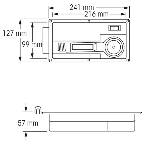 PLASTIMO SHOWER DECK HAND 267X133X50MM plastimo_shower_deck_hand_267x133x50mm_26180