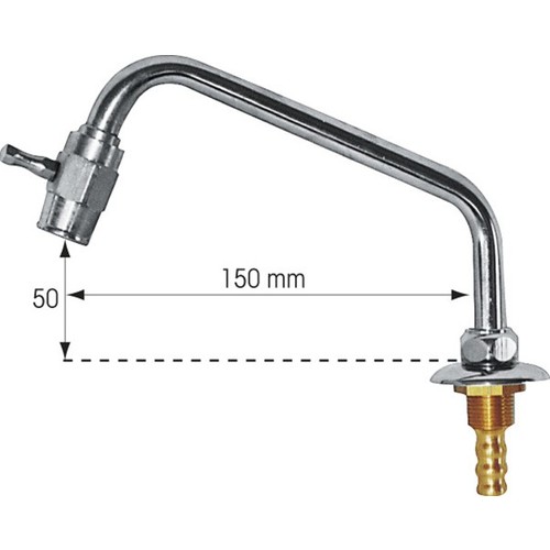 PLASTIMO SWIVELLING SPOUT CHR.BR D15 MM plastimo_swivelling_spout_chr_br_d15_mm_58912