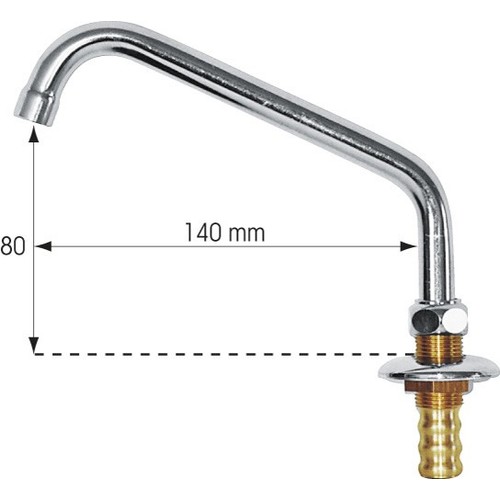 PLASTIMO SWIVELLING SPOUT CHR.BR D15 MM plastimo_swivelling_spout_chr_br_d15_mm_58913