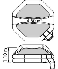 PLASTIMO Tranceocean ISAF, 12 Pers., <24h , Cont. plastimo_tranceocean_isaf__12_pers____24h___cont__81279