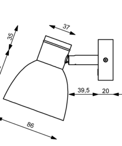 Prebit LED-Anbauleuchte R1-2, D2W, GG, SH prebit_led_anbauleuchte_r1_2__d2w__gg__sh_153078