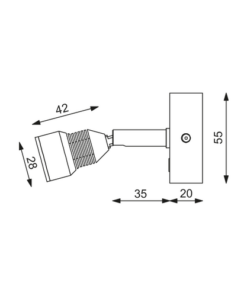Prebit LED-Anbauleuchte R5, chrom-glanz, max. 3 W, prebit_led_anbauleuchte_r5__chrom_glanz__max__3_w__153171