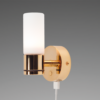 Prebit LED-Anbauleuchte W1-1 mit USB, D2W, gold-gl prebit_led_anbauleuchte_w1_1_mit_usb__d2w__gold_gl_153233