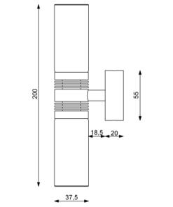 Prebit LED-Anbauleuchte W2 mit USB, D2W, chrom-gla prebit_led_anbauleuchte_w2_mit_usb__d2w__chrom_gla_153259