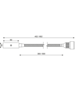 Prebit LED-Flexleuchte 01-1, 300mm seitlich, chrom prebit_led_flexleuchte_01_1___chrom_glanz_154667