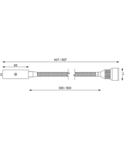 Prebit LED-Flexleuchte 01-1 mit USB, 300mm, chrom- prebit_led_flexleuchte_01_1_mit_usb__chrom_glanz_155515