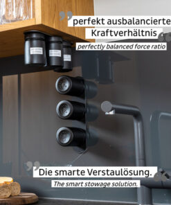 Silwy Feinkost-Magnetgläser BLACK 3er Set silwy_feinkost_magnetgläser_black_3er_set_120078