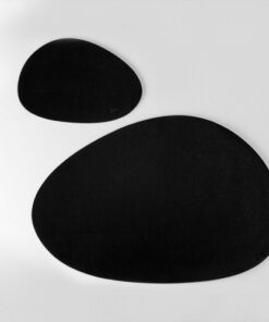 Silwy Platzset klein mit Lederbeschichtung,, schwa silwy_platzset_klein_mit_lederbeschichtung___schwa_105786