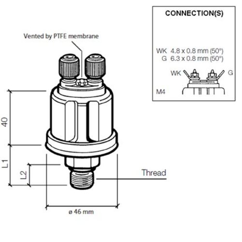 Veratron VDO Öldruck Sensor 10bar/150psi, 1p, M18 veratron_vdo_öldruck_sensor_10bar_150psi__1p__m18_27636