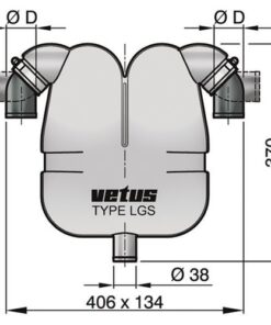 Vetus Auspuffgas-Separator 38 50mm Anschl. vetus_auspuffgas_separator_38_40mm_anschl__33410